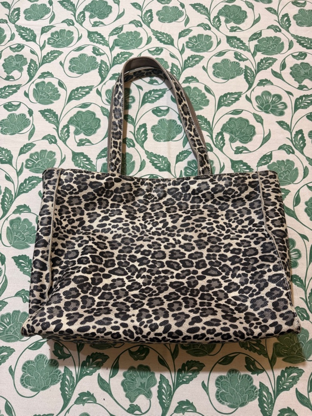 Leopard Print Reversible Tote Bag
